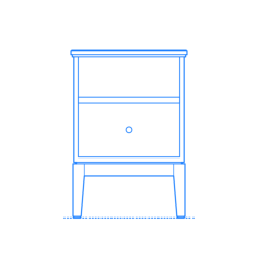Furniture Nightstands Ikea Idanas Nightstand Stencil Svg Vector, Free Vectors File